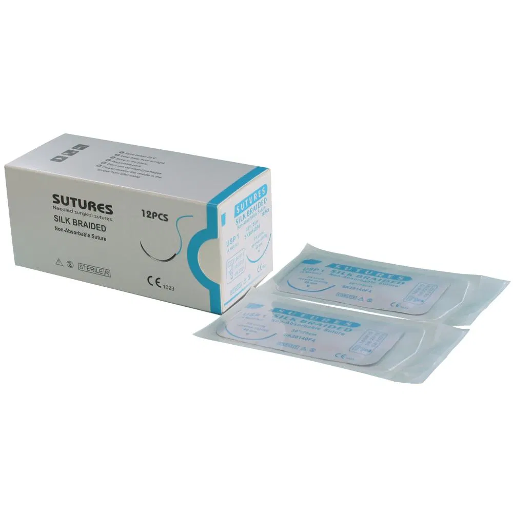 Silk Braided Sutures Surgical Suturing Kit Autoshield Duo Needle