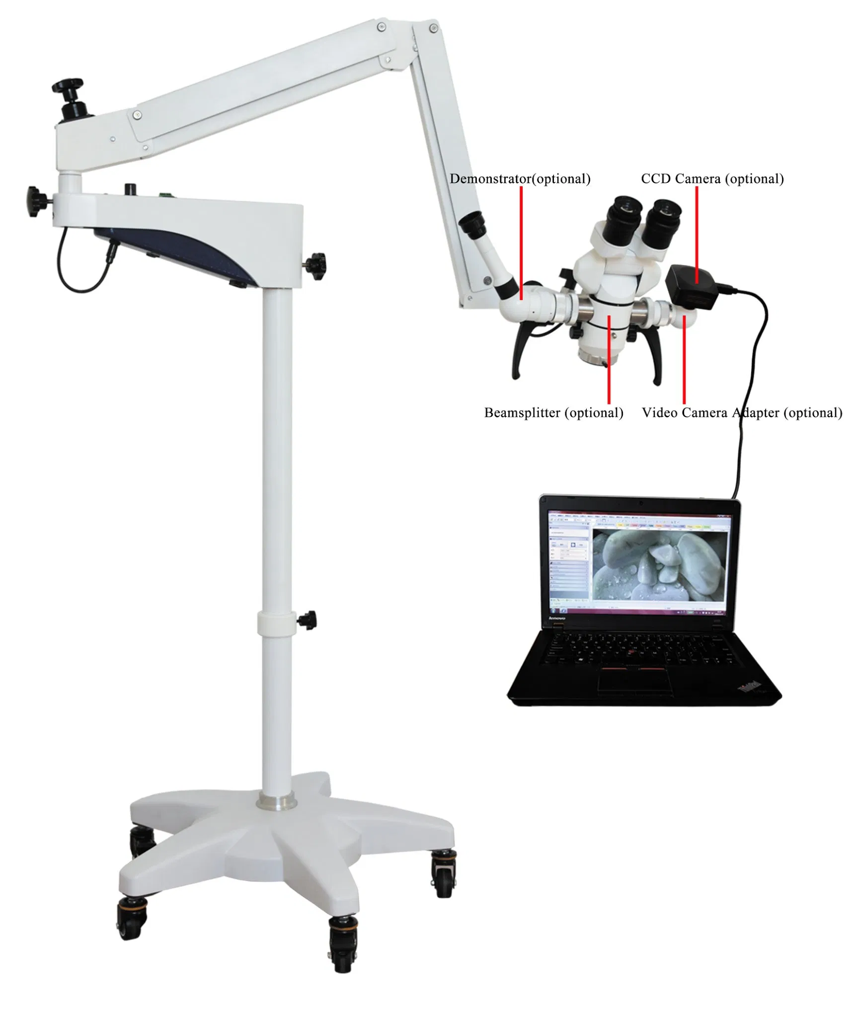 Medmount Medical Lightweight Stable Reliable Large Fov High-Quality High-Definition Digital Camera Surgical Microscope for Gynecology