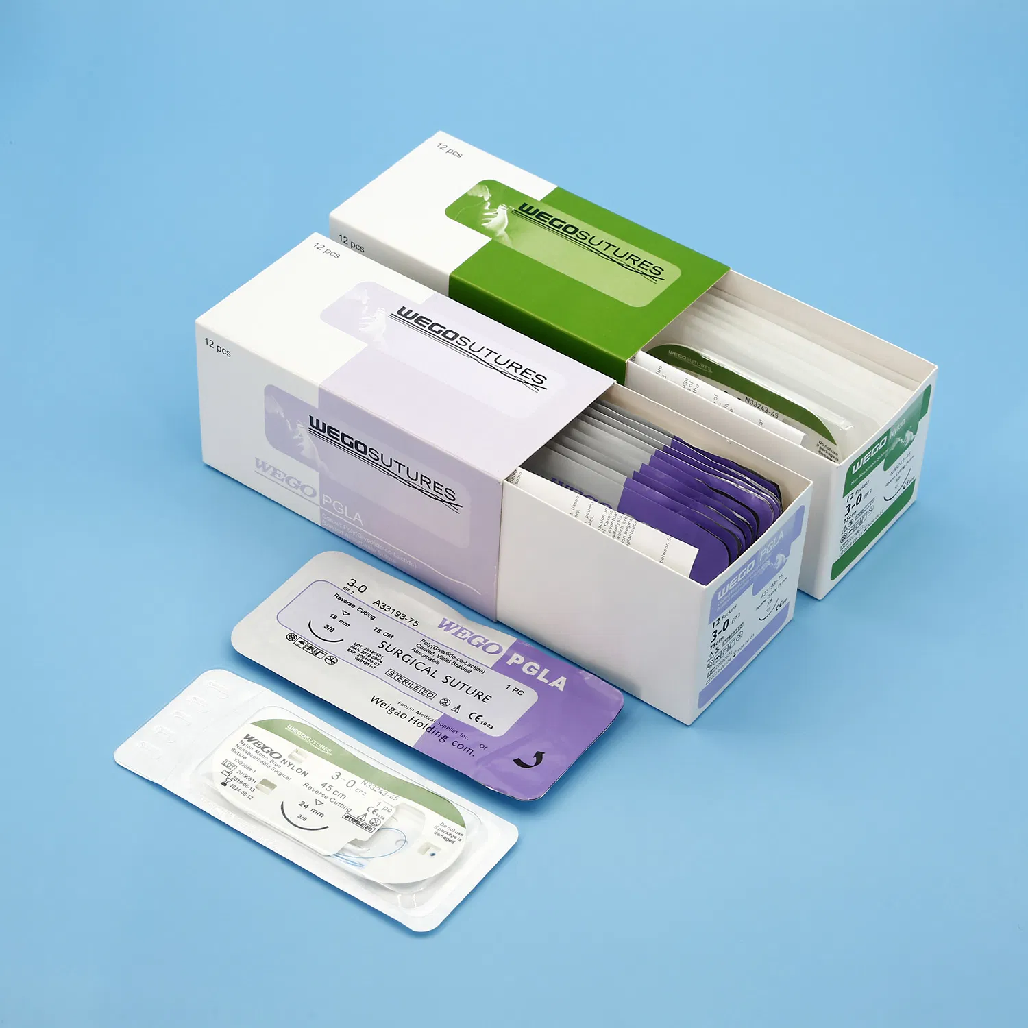 Black Color Nylon Surgical Suture with Small Needle