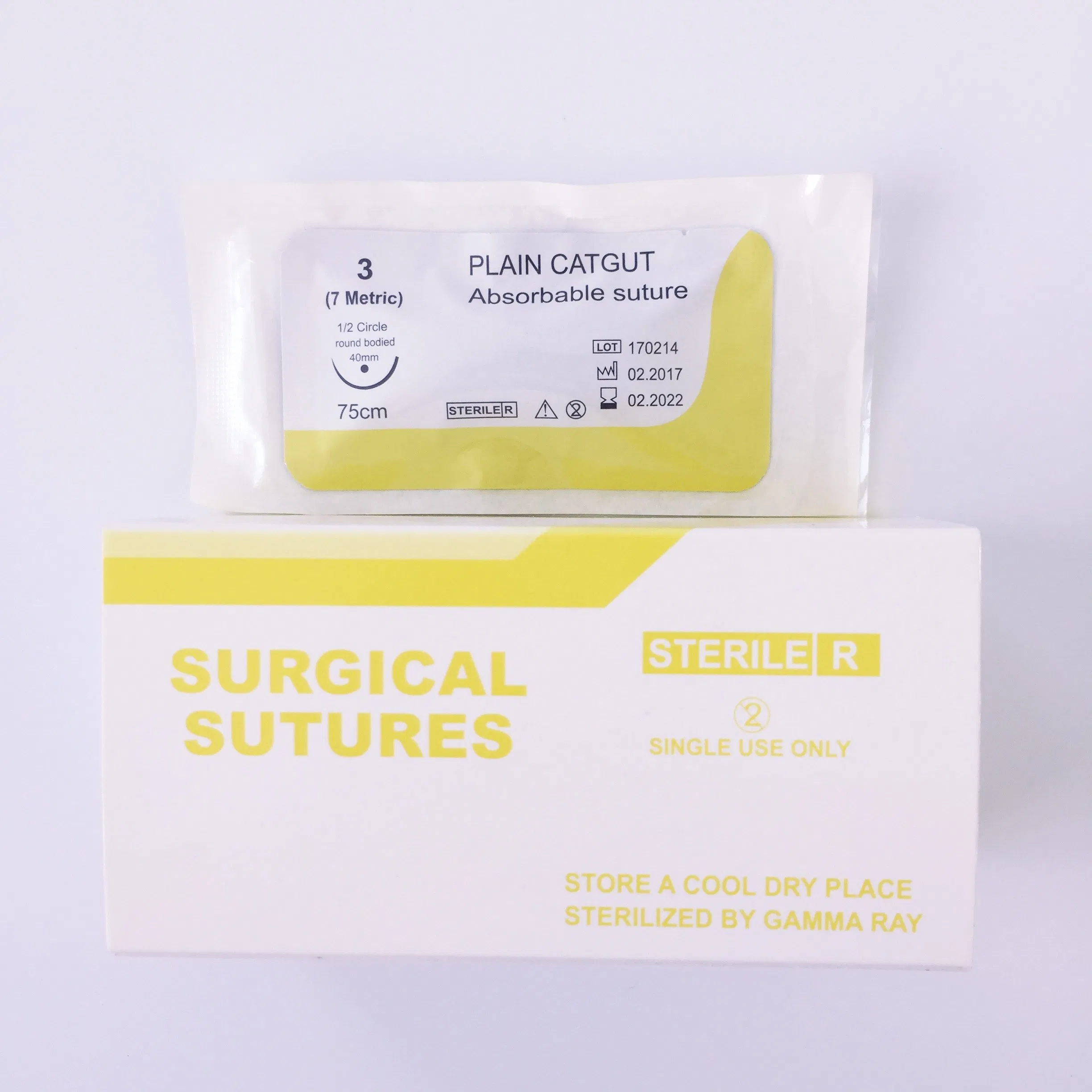 Sterile Absorbable Surgical Suture - Plain Catgut for Medical Use