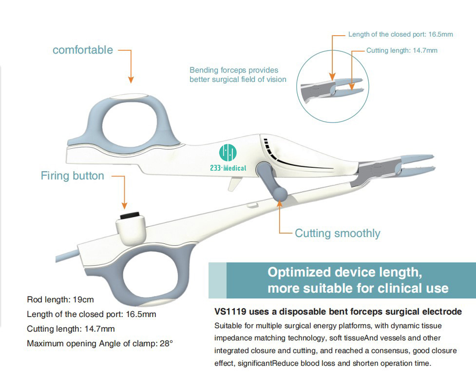 Manufacture Sale Surgical Instrument Ligasure Bipolar Forceps 5mm 37cm Fit with Ls 08 Ls 10