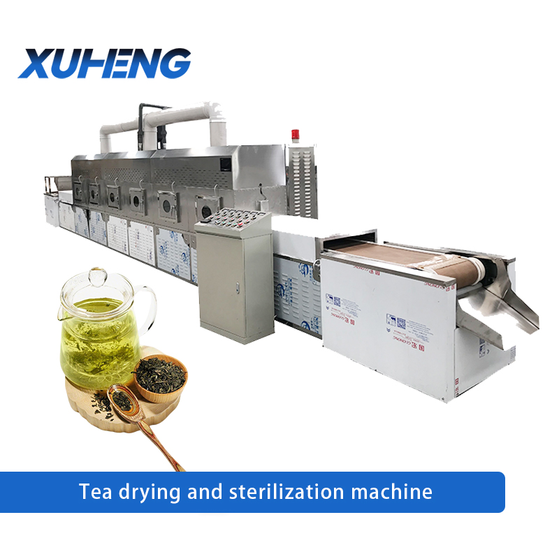 Continuous Tea Microwave Sterilizing Dryer Intelligent Control Tea Drying Sterilization System