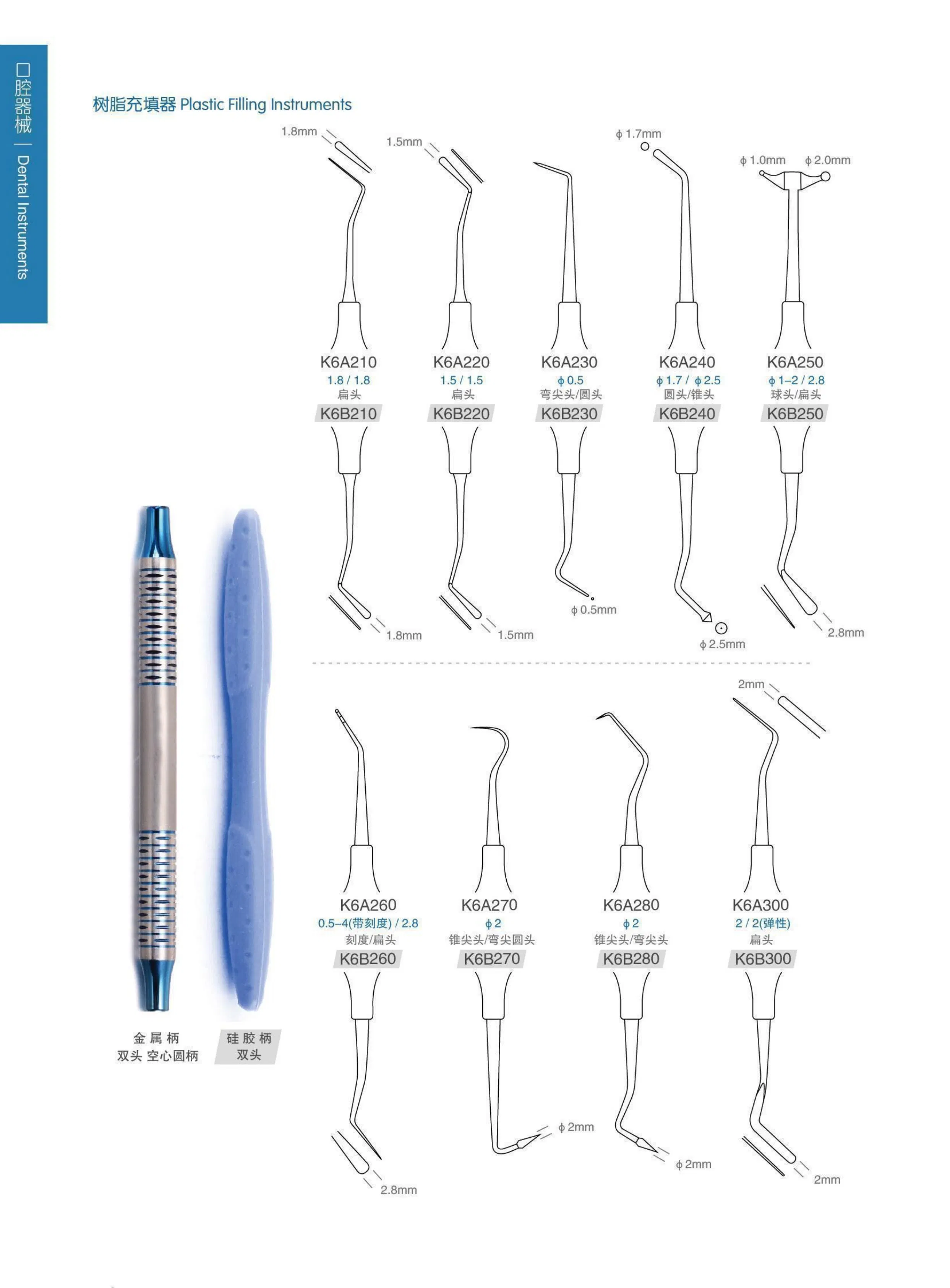 Dental Surgical Instruments Plastic Filling Restorative Tools Dental Filling Instruments