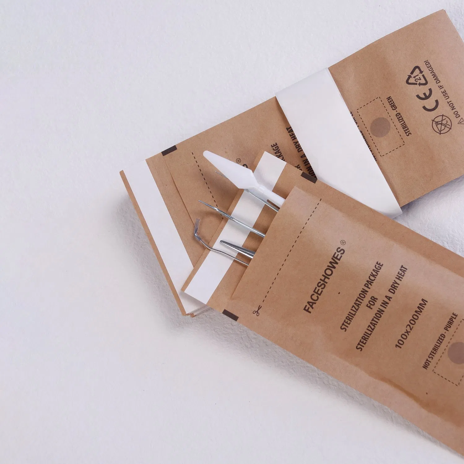 Disposable Medical Dental Pouch Sterilization Paper Film Sterilizing Pouches for Surgical Tools Dental Instruments