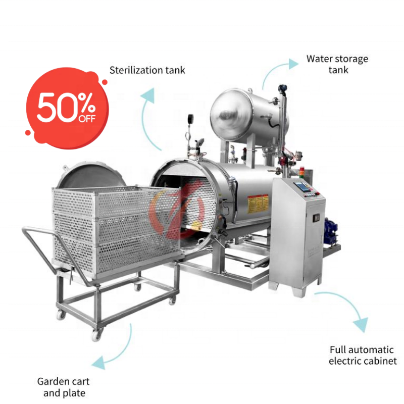 Fully Automatic Autoclave for Food Sterilizer Retort Machine, Canned Food Sterilization Retort Machine Sterilizing