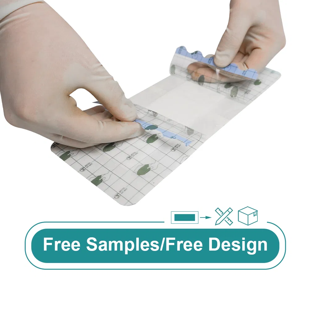 OEM Wound Care Transparent Waterproof Adhesive PU Film Wound Dressing Medical Ultra-Thin Breath PU Dressing