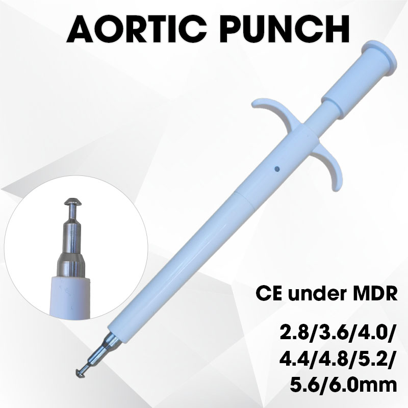 Minimally Aortic Punch Cardiovascular Surgery Invasive Single Rotating Cutting for Vascular Graft Hole Creation