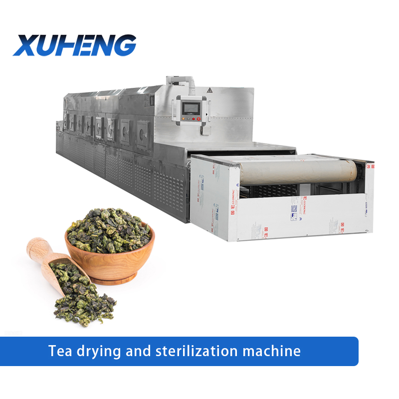 Continuous Tea Microwave Sterilizing Dryer Intelligent Control Tea Drying Sterilization System