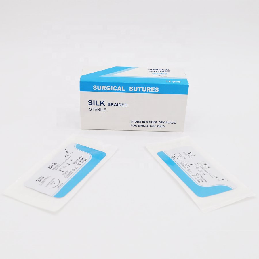 Silk Braided Sutures Surgical Suturing Kit Autoshield Duo Needle
