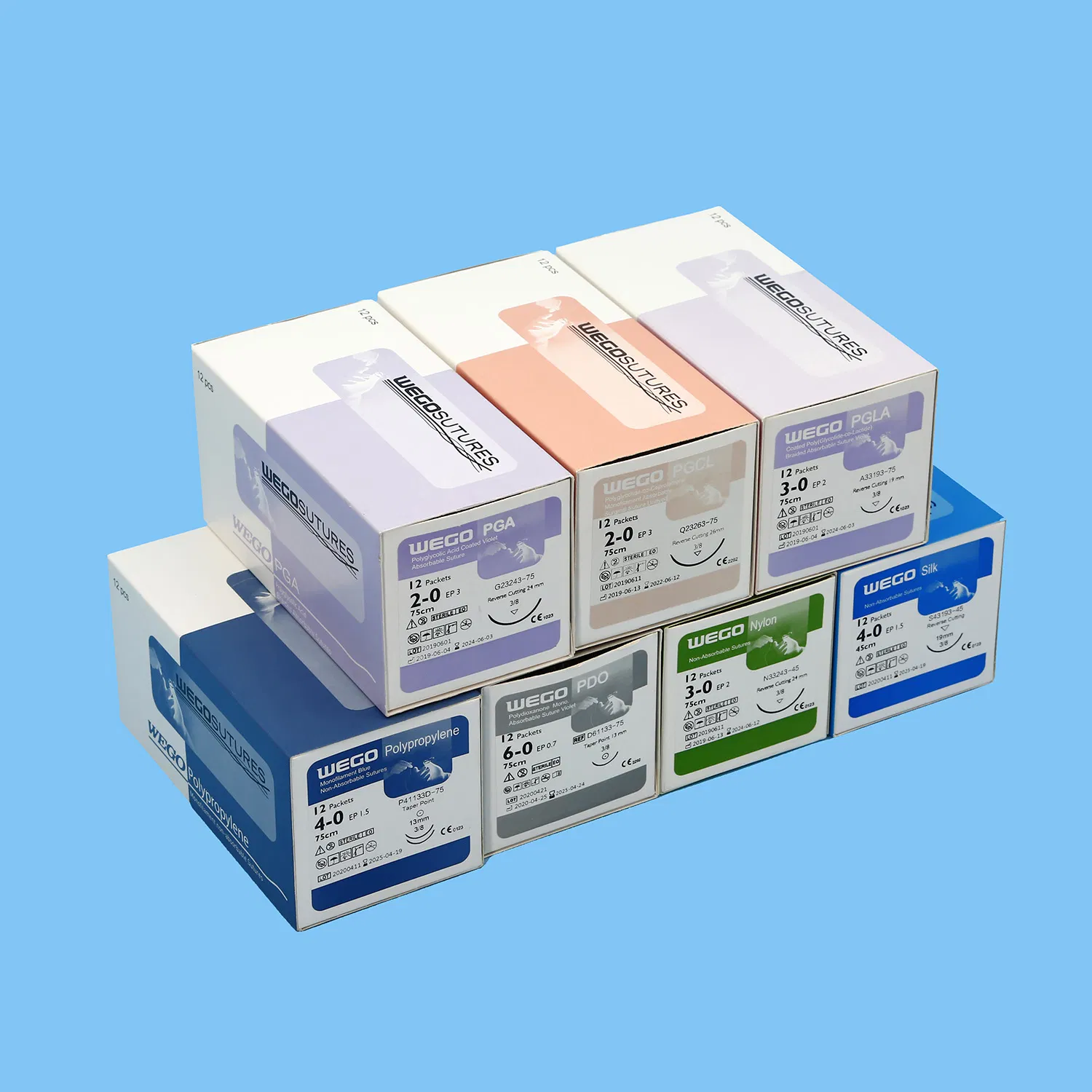 Black Color Nylon Surgical Suture with Small Needle