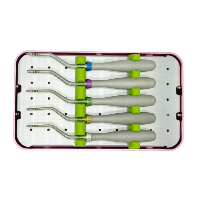 Professional Manual Dental Bone Condensing Kit CE Certified Ergonomic Implant Surgical Osteotome Set Handles Bone Instruments
