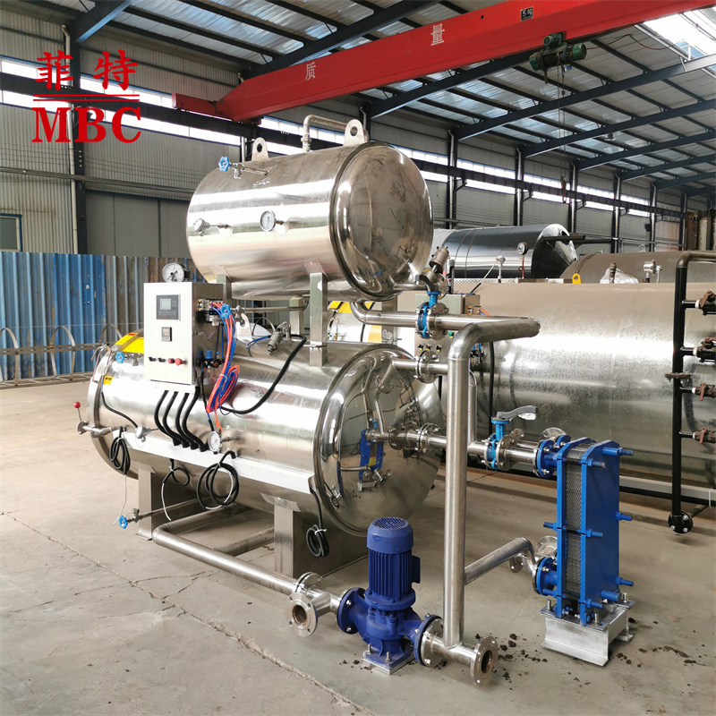 Automatic electricity steam heating Dairy Meat Bottles Cans Tins Food &nbsp;autoclave machine water spray retort sterilization machine food sterilizer
