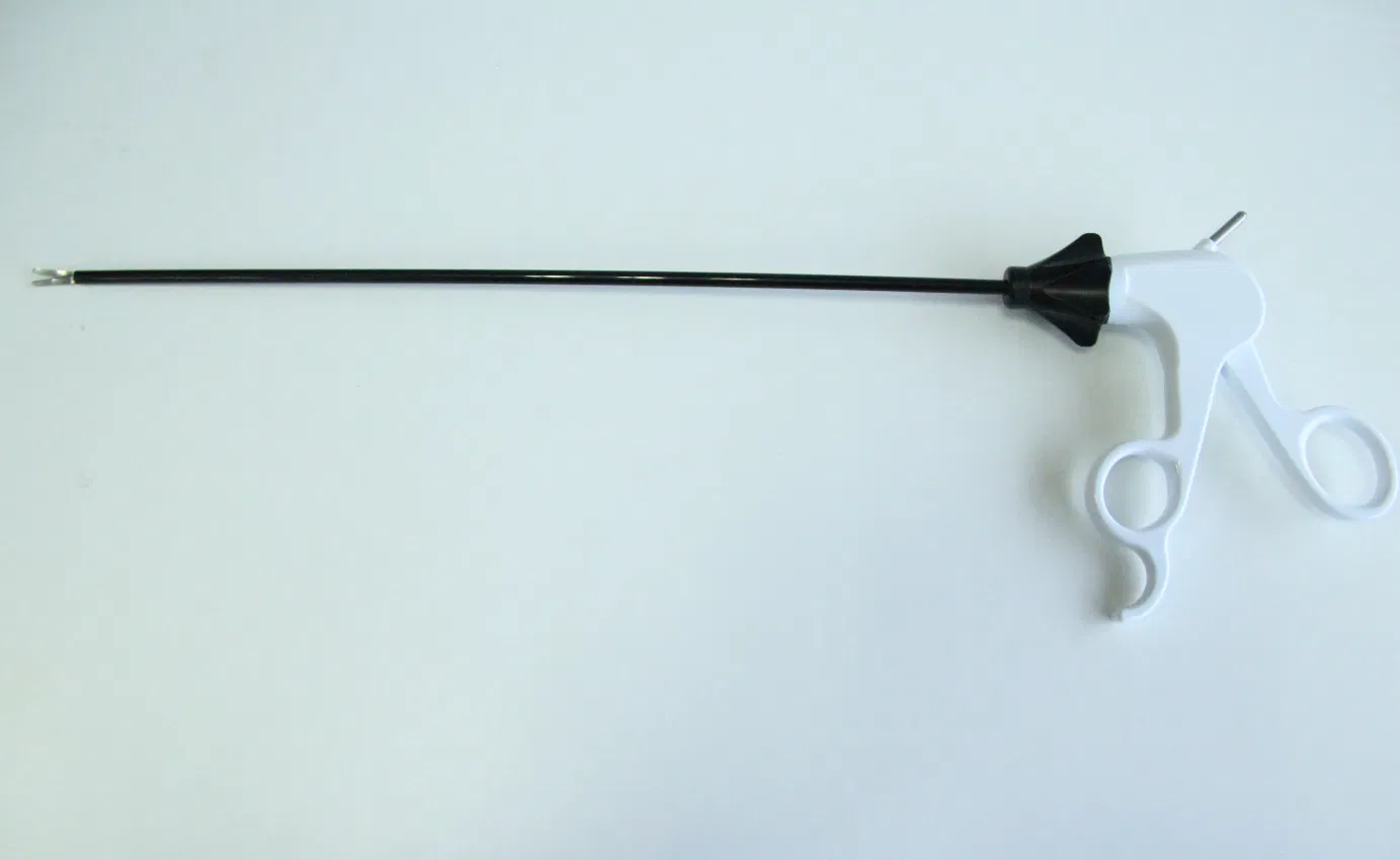 Surgical Instrument with Ratchet: Disposable Endoscopic Scissor 330mm