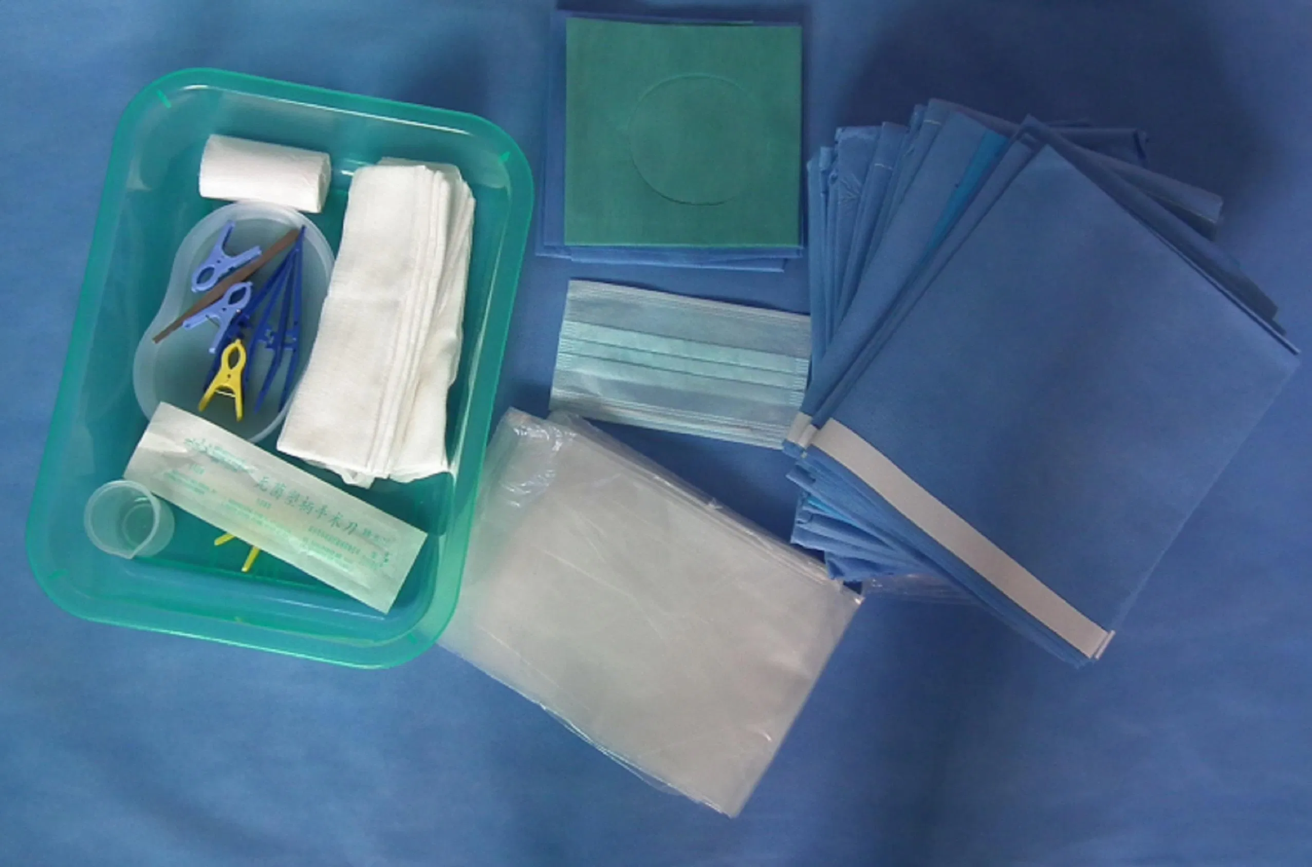 Neurosurgical Angiography Drape Pack Angiography Kits Customized Surgical Drape