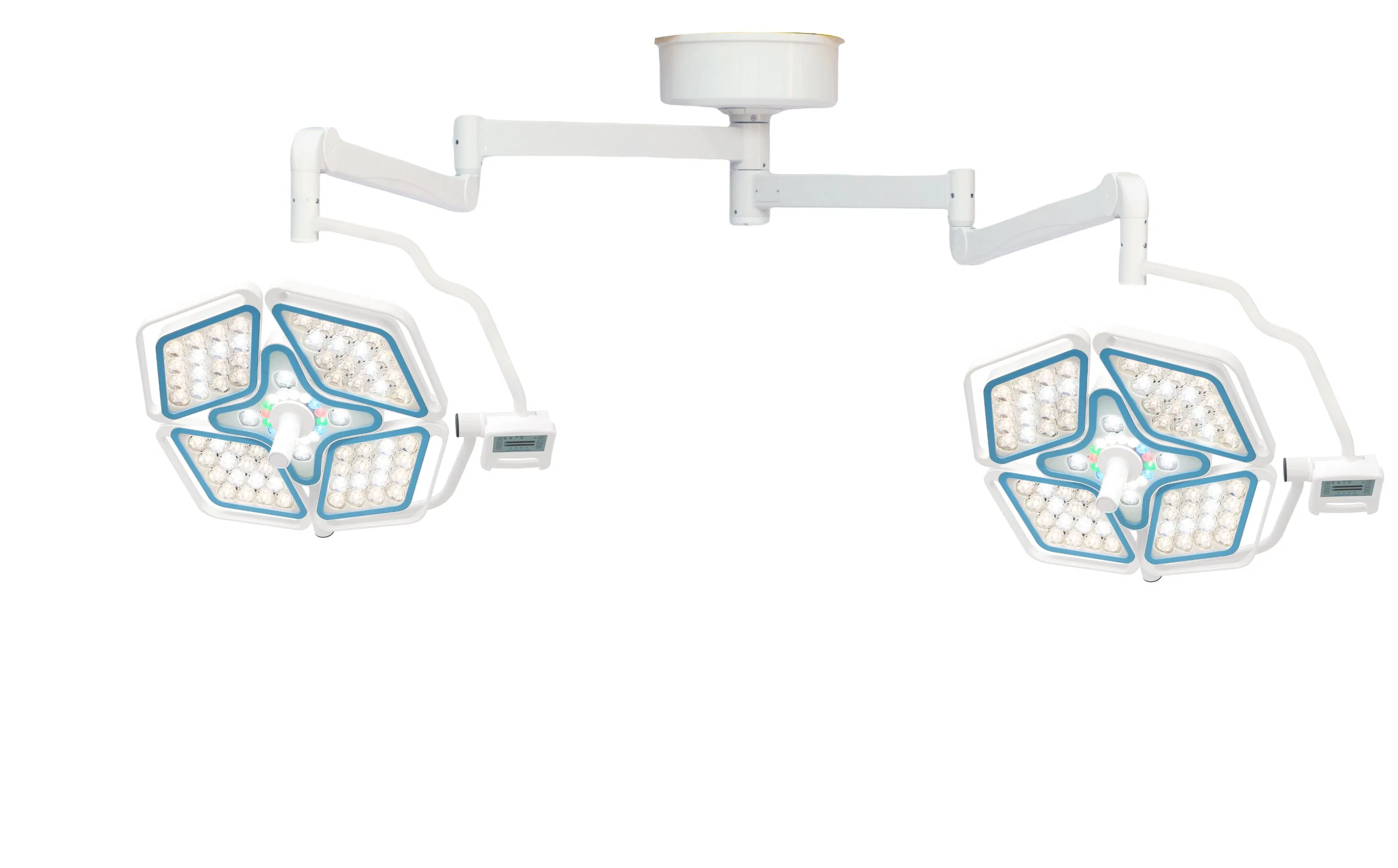 LED Petal Type 4+4 Universal Joint Arm Design Operating Light Antibacterial Coating Lamp Head Electric Petal