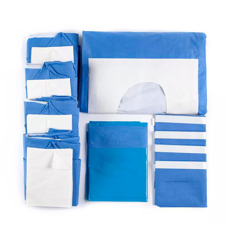 Hot Selling Hospital Stylesdisposable Sterile Surgical Pack Angiography Cardiovascular Neurology Drape