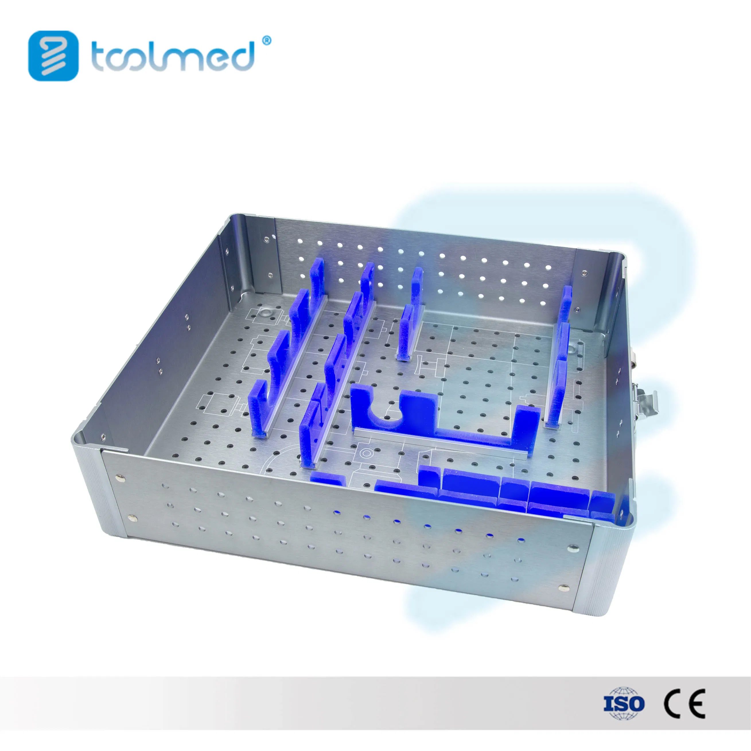 Hot Selling Small Multi-Functional Drill Sterilization Box for Orthopedic Surgical Power Tools