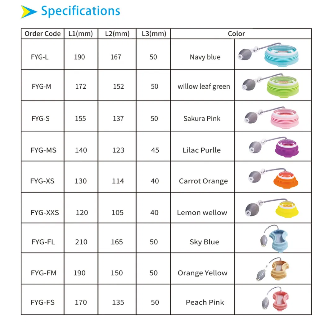 Product Specification Chart