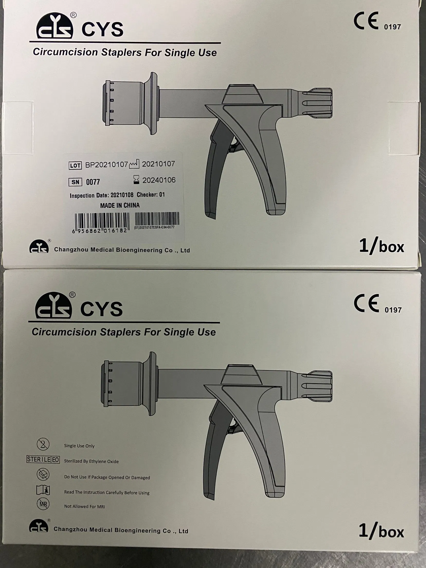 Surgical Stapler for Circular Cutting and Automatic Suturing in Circumcision Surgery (TYPE C)