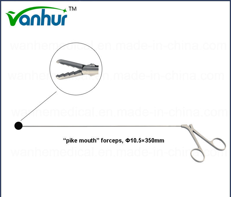 Urology Surgical Instruments Percutaneous Nephroscope "Pike Mouth" Grasping Forceps