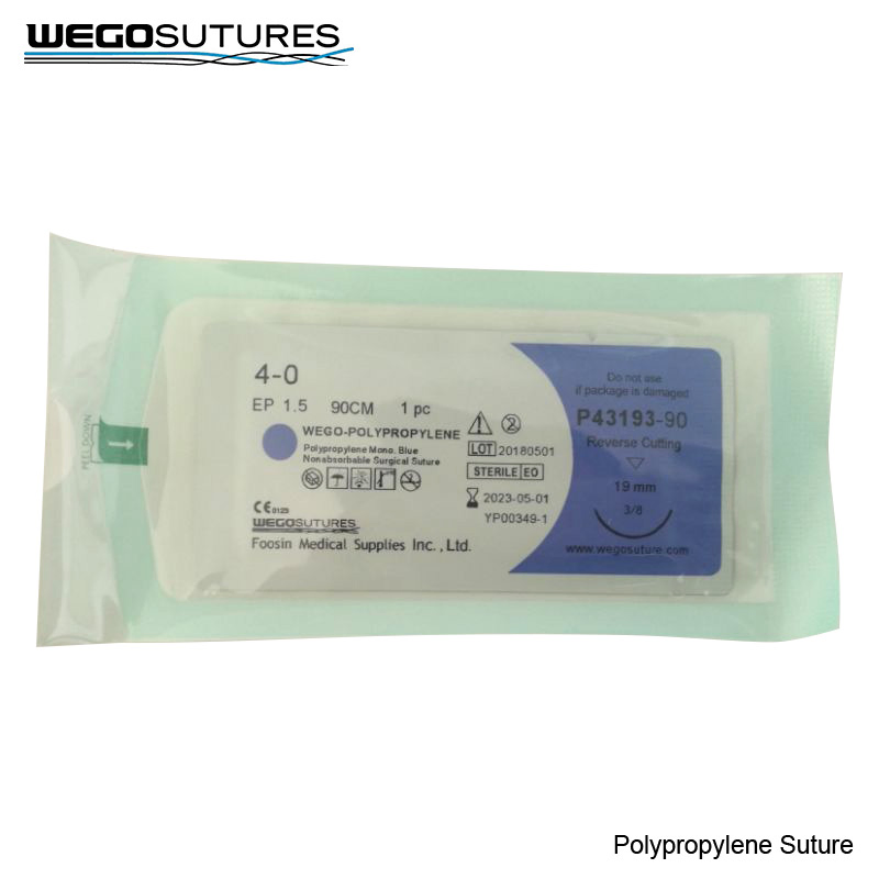 Blue Color Wego Polypropylene Surgical Suture
