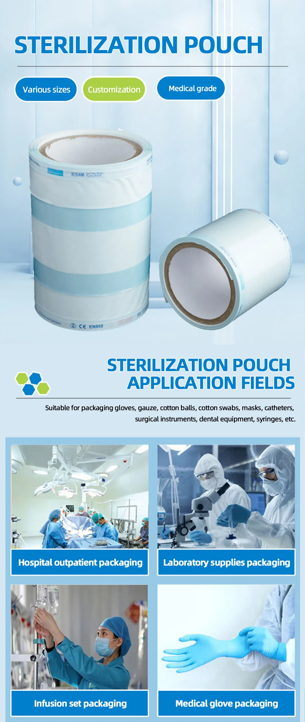 Medical Sterilization Pouch Details