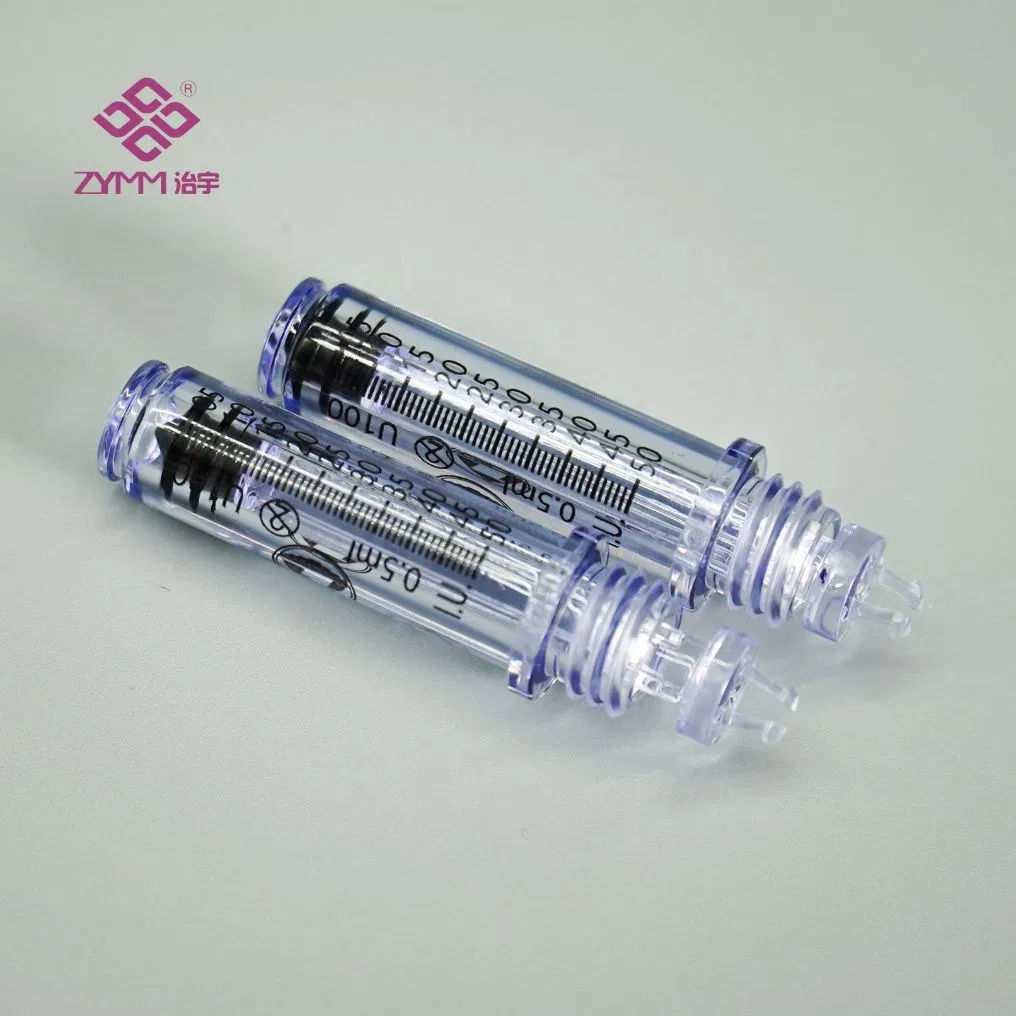 Sterile Needle Zhiyu Free Jet Injector Medicine Cartridge Plastic Disposable Plastic Ampoule
