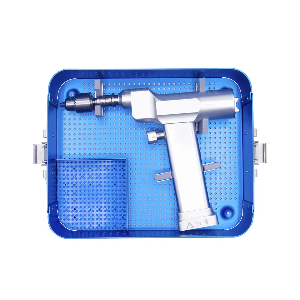 Hot Sell Orthopedic Surgical Instruments Power Tools Sterilization Container Box for Drill