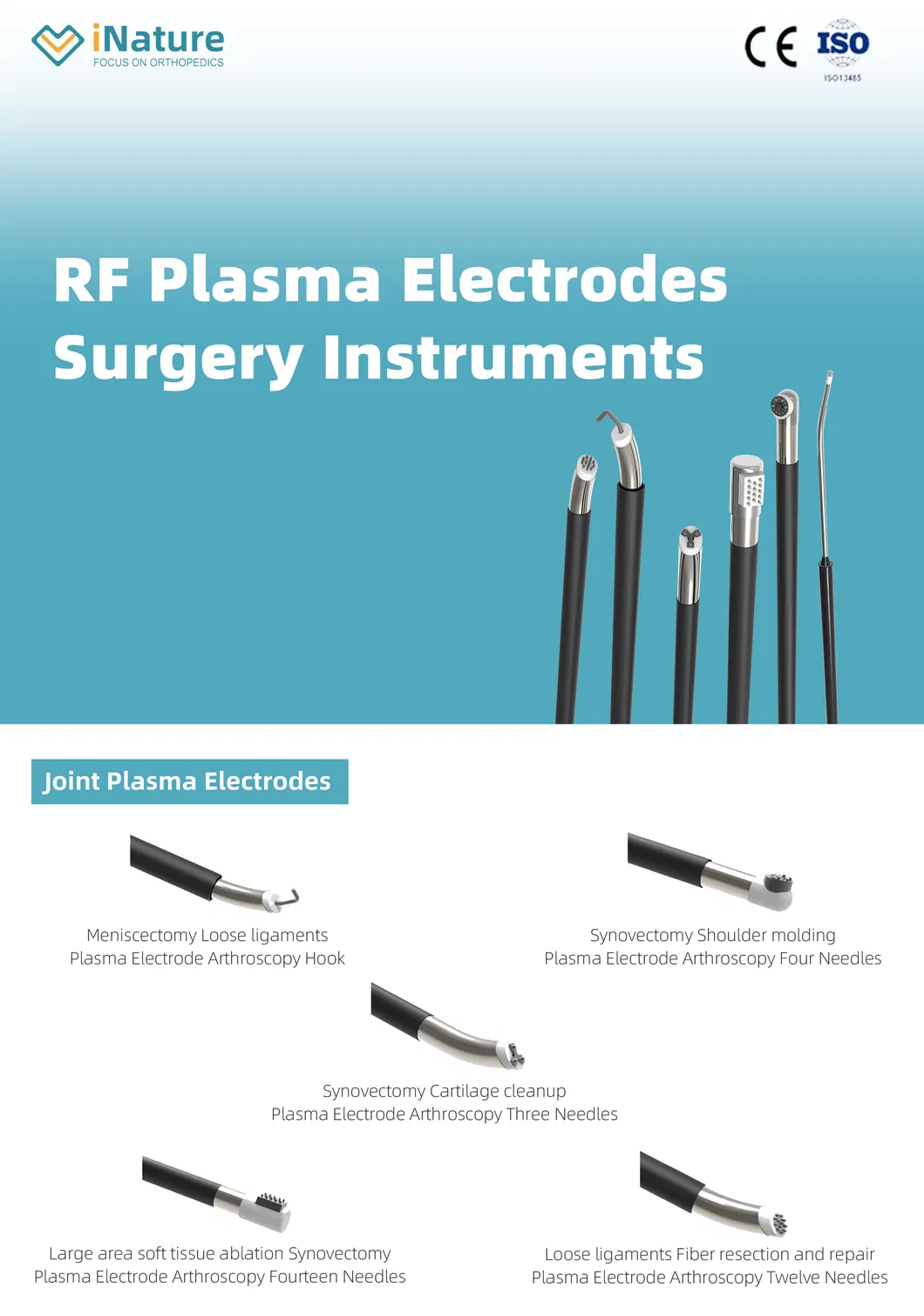 Bipolar Radio Frequency Plasma Ent Surgical Instrument Set