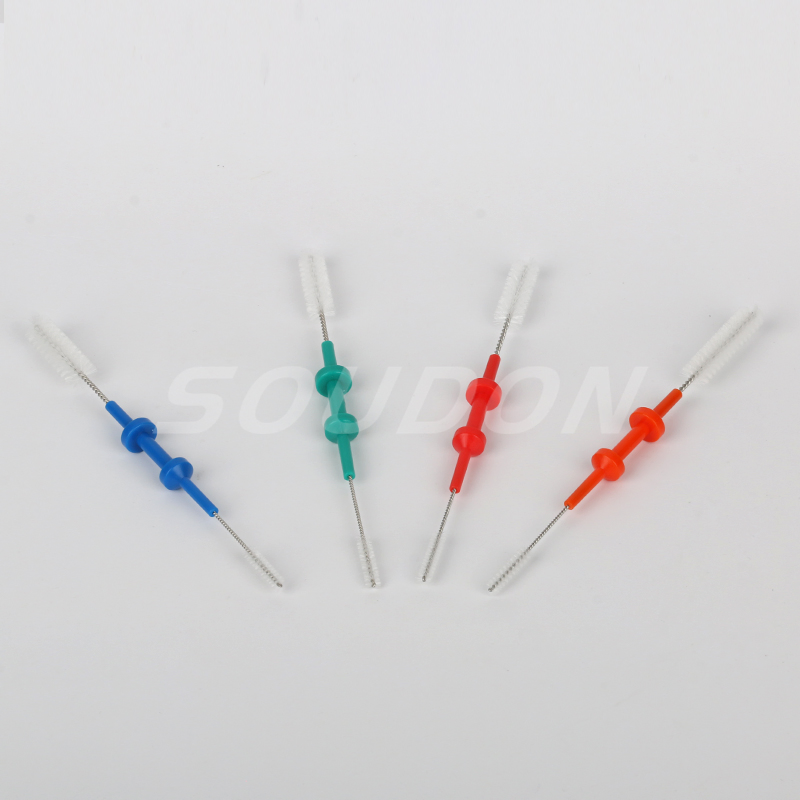 Double Head Medical Endoscope Single Use Cleaning Brush with CE FDA