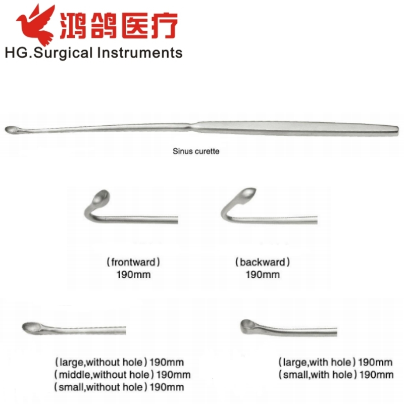 Medical Surgery for ENT Sinus Curette Hospital Equipemnt Surgical Instrument