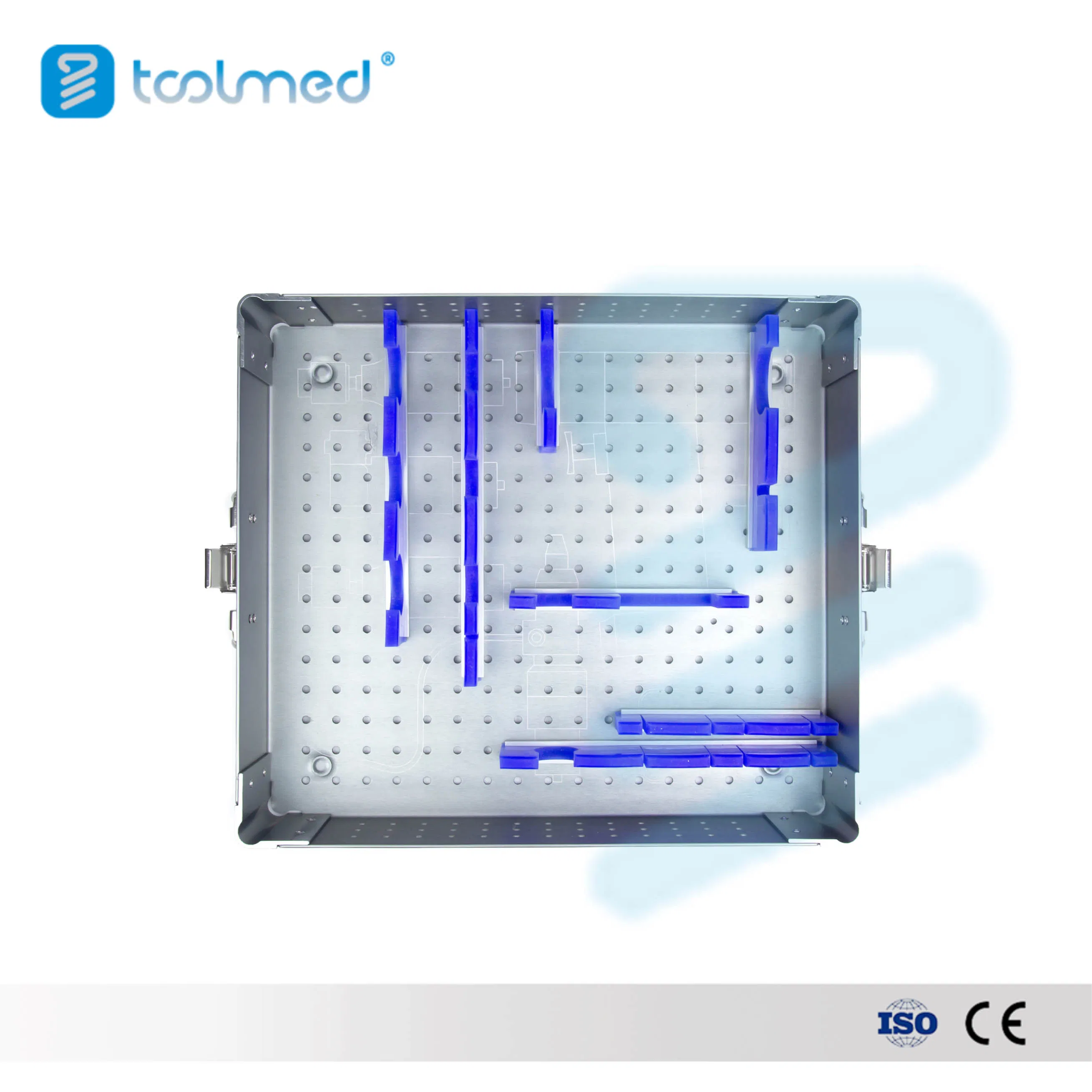 Hot Selling Small Multi-Functional Drill Sterilization Box for Orthopedic Surgical Power Tools