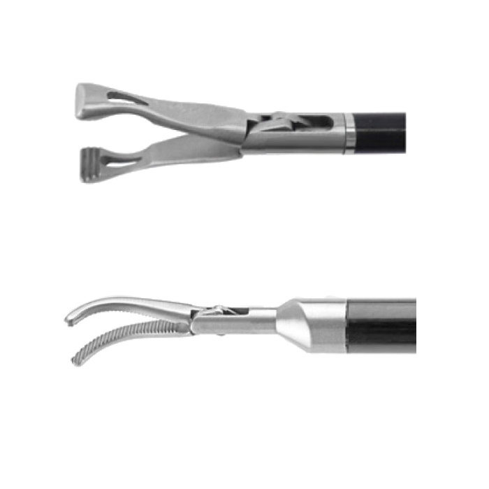 Manual Biopsy Instrument with Plastic and Metal Grasping Forceps