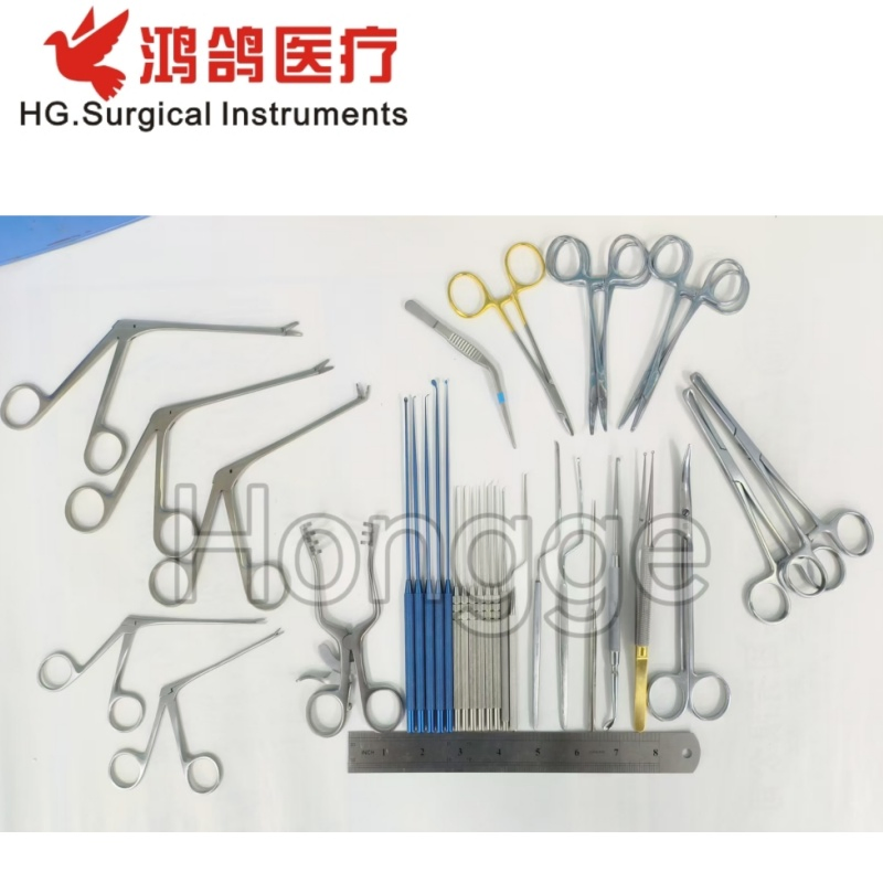 Surgical Ent Instrument Set Surgery Forceps Medical Supply Hospital Equipment