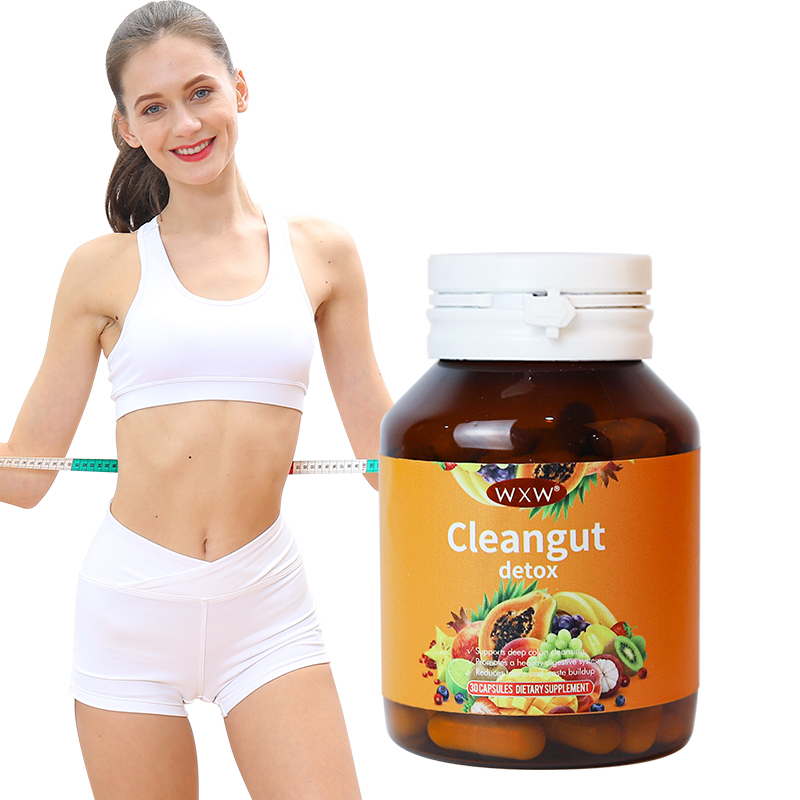 Custom Fiber Cleanse Detox Capsules for Gut Health and Wellness