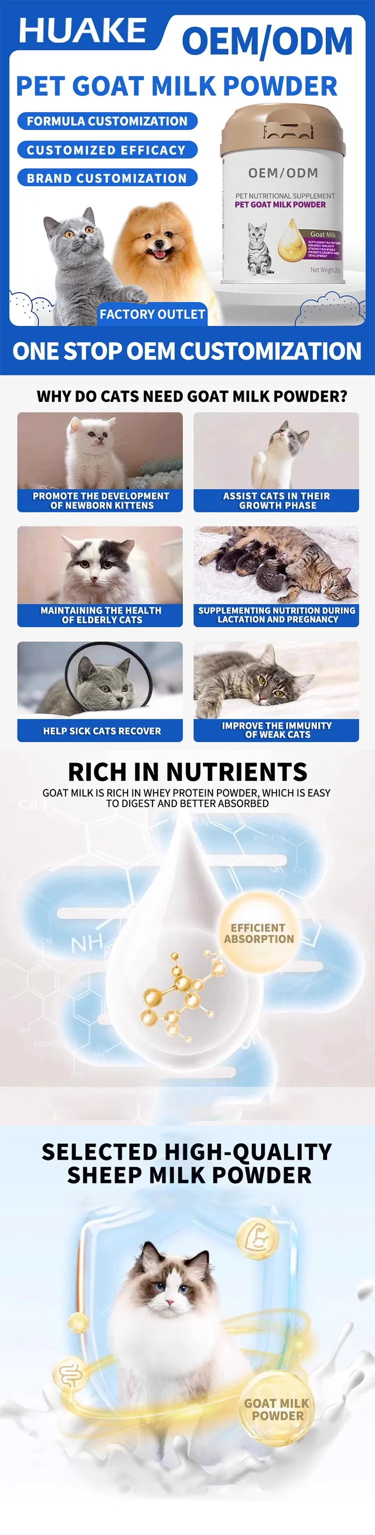 Pet Goat Milk Powder Nutrition