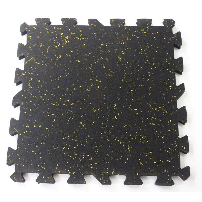 Zico Sports Puzzle Rubber Floor for Weight Room or Gym Fitness Center