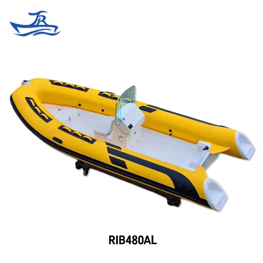 China Factory Jr a Series 4-6 Person Yacht Rigid Rubber FRP Fiberglass Hull Motor Inflatable Rowing Speed Boat Rib Boat/Sport Boat/Fishing Boat for Sale