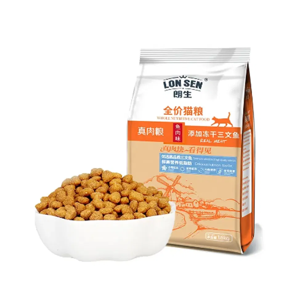 OEM Science Formula Pet Cat Food 10kg Natural Protein Rich Chicken Flavors Star Shapes All Age Cat Dry Staple Food