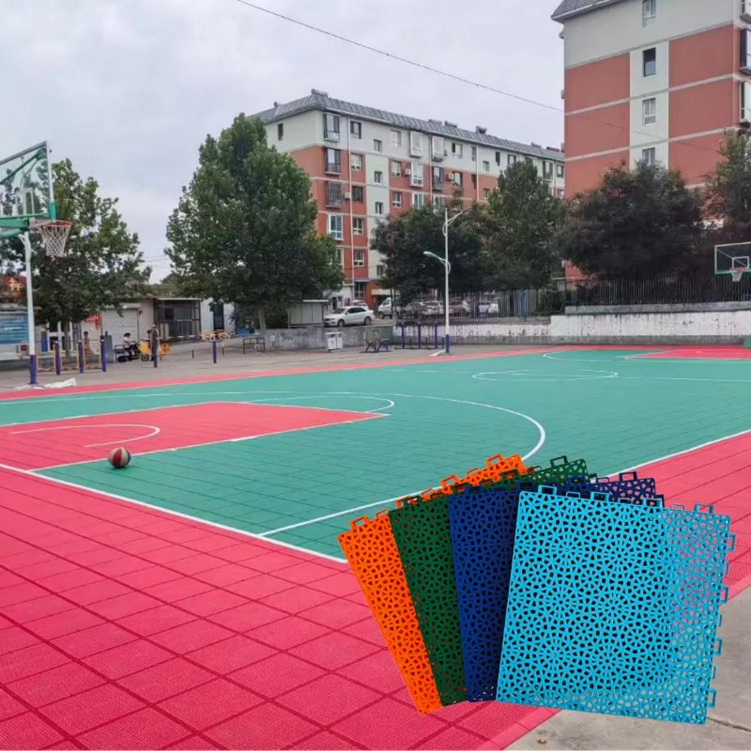Indoor Outdoor Multi Purpose PP Plastic Sport Court Interlocking Sport Basketball Volleyball Floor Interlocking Tile Futsal Sport Flooring