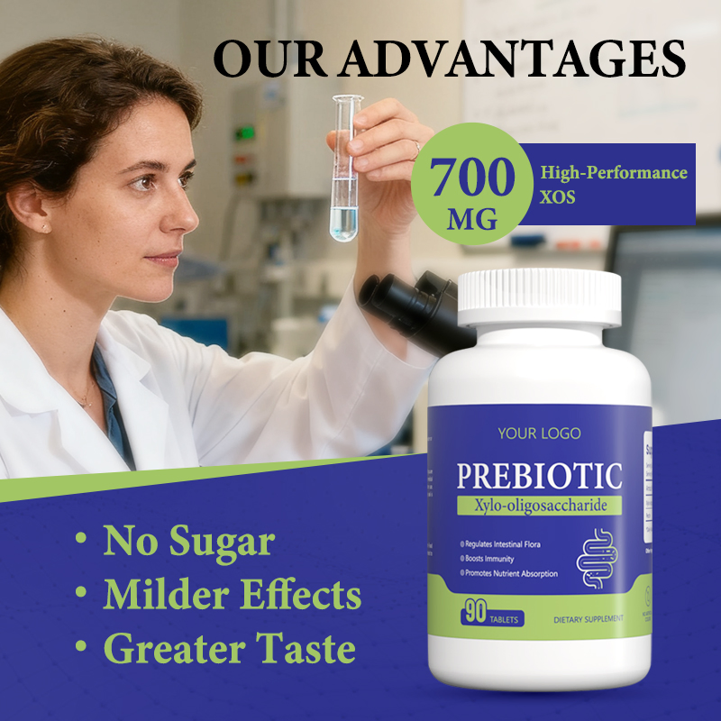 Xylo-Oligosaccharide Tablet Xos Prebiotic Tablet for Gut Health Support Food Supplement