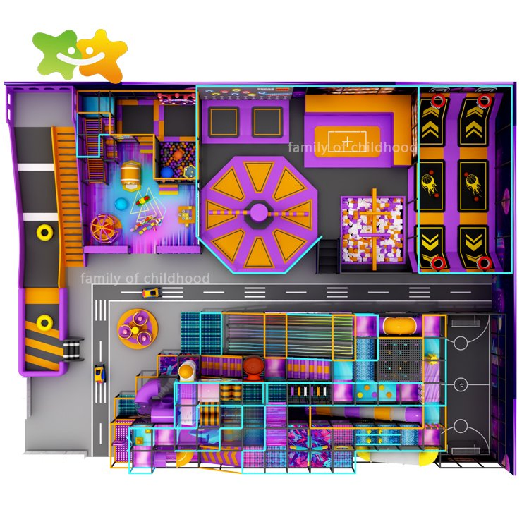Commercial Family Sport Center Customized Adventure Park Equipment Kids Indoor Playground