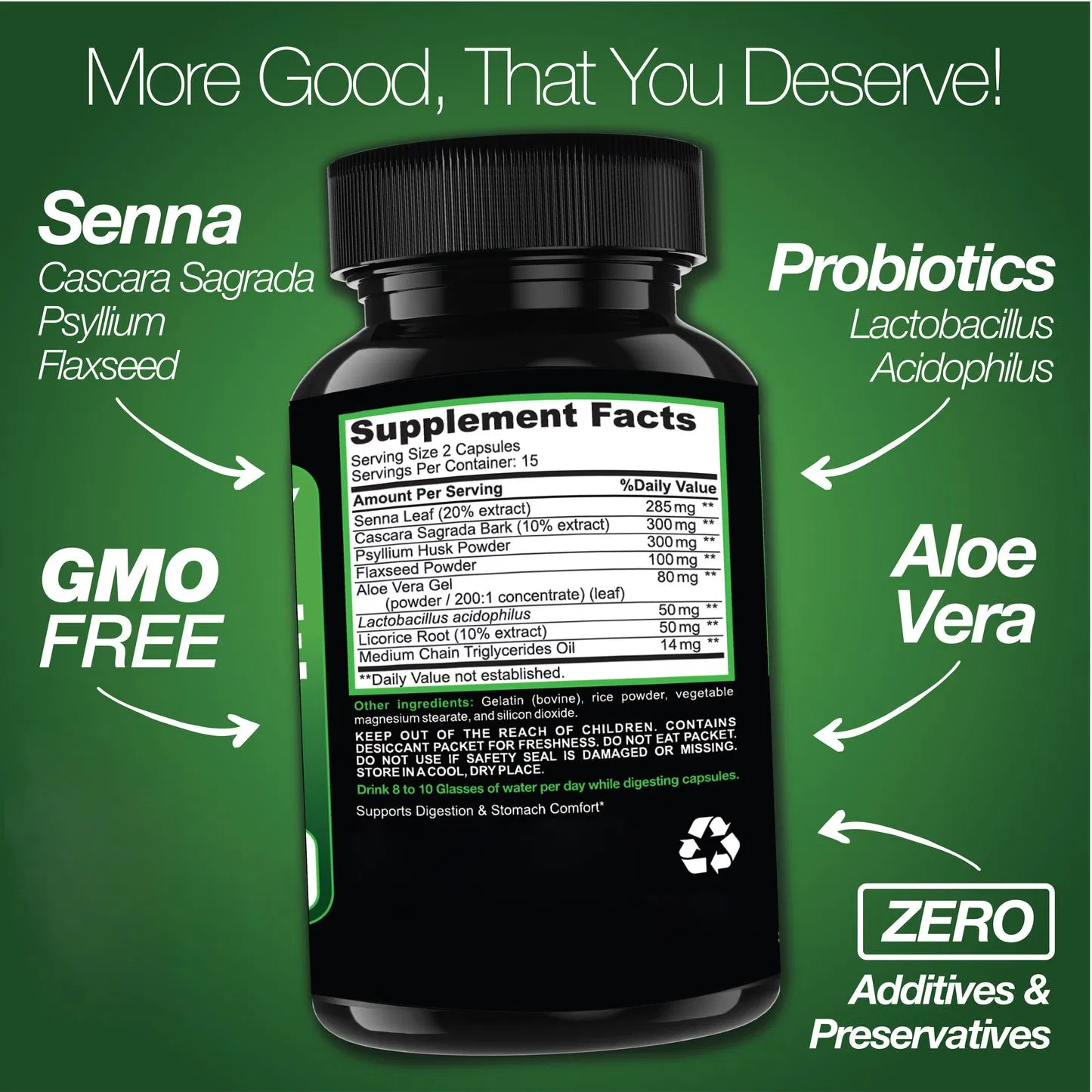 OEM 15 Day Capsules Colon Cleanse Detox Weight Loss Capsules Gut Health