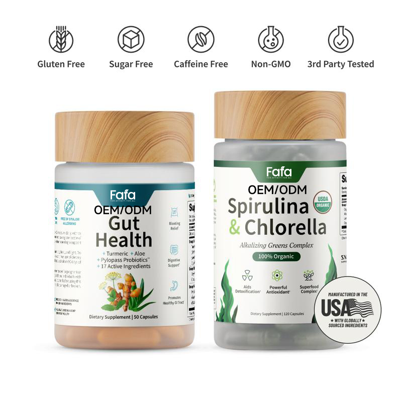 Gut Health Bundle Gut Health + Spirulina &amp; Chlorella - Natural Supplement Bundle Prebiotics PRO
