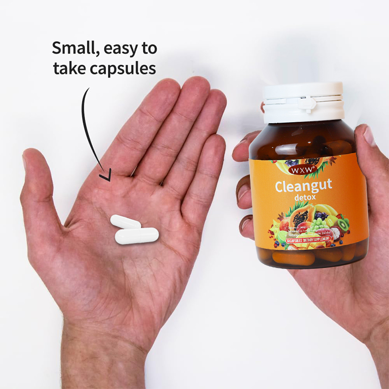 Custom Fiber Cleanse Detox Capsules for Gut Health and Wellness