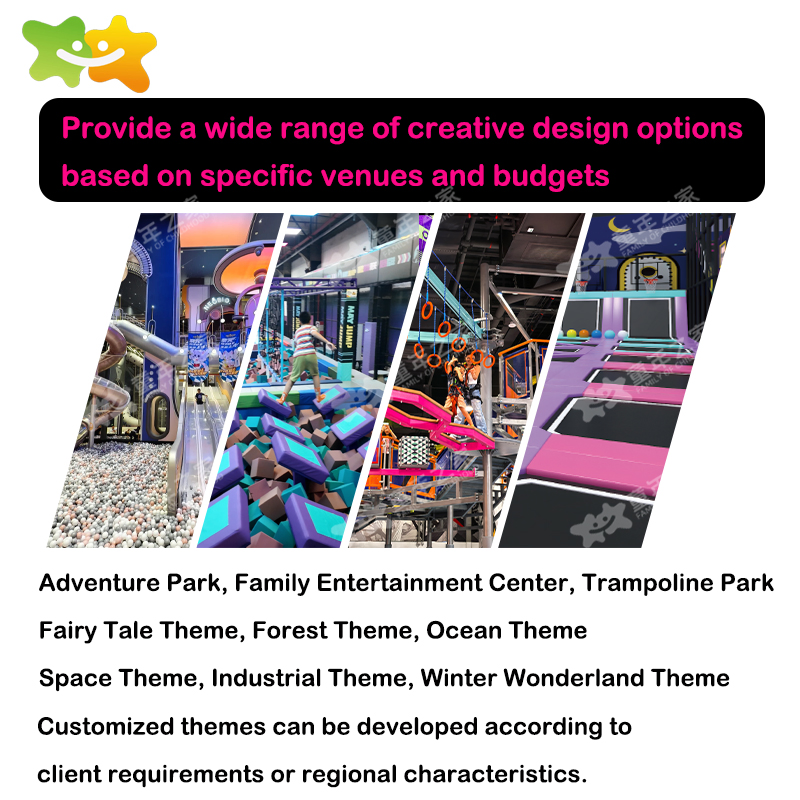 Commercial Family Sport Center Customized Adventure Park Equipment Kids Indoor Playground