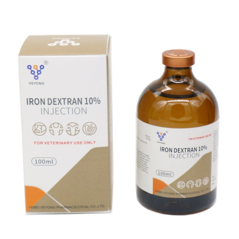 Pharmaceutical Products 10% Iron Dextran Injection Blood Iron Supplement for Veterinary