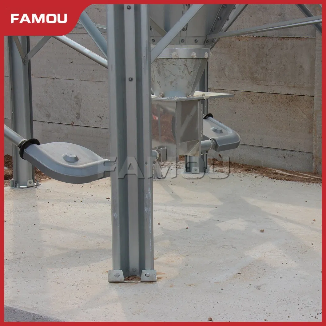 Famou Livestock Equipment 350 Kg Weight Auger Poultry Automatic Feeding System for Hopper System