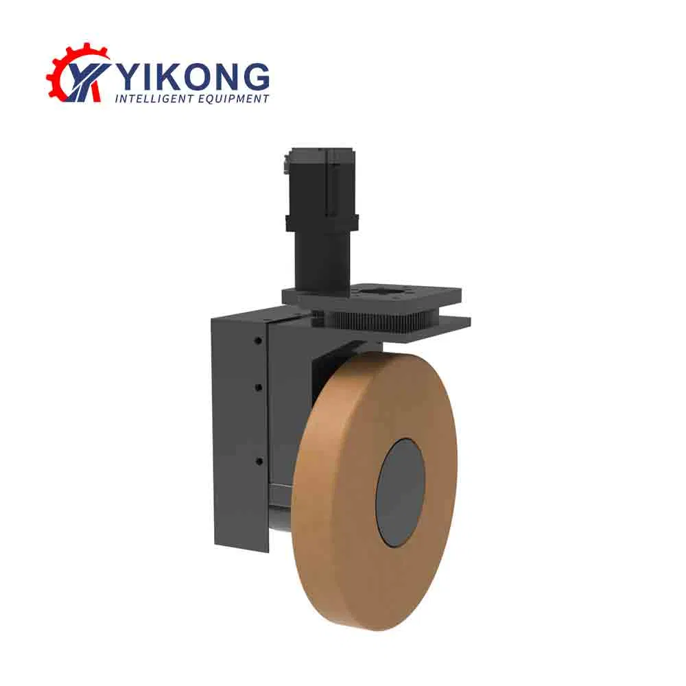 Yikong Hot Sale Sustainable 300mm Agriculture Wheel Caster Solid Wheel Rubber with 1000W for Agv Material Handling Equipment Parts