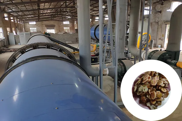 Fruit residue dryer visualization